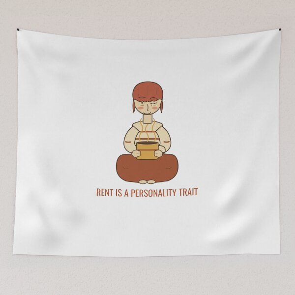 Item preview, Rent Is a Personality Trait designed and sold by The Quiet Thicket.