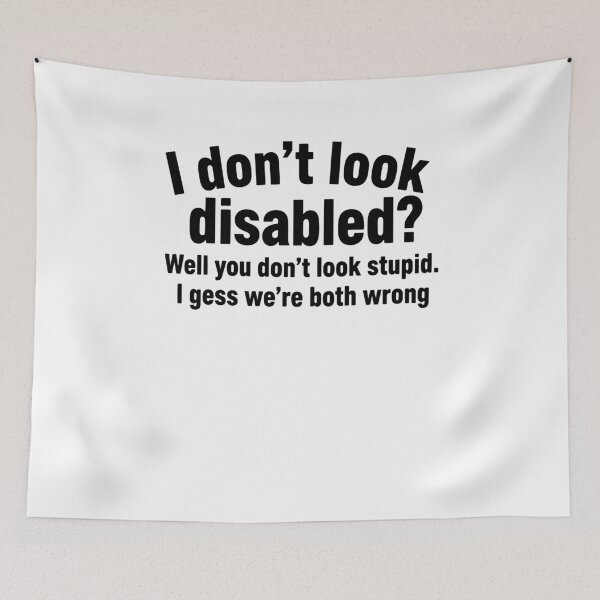 Item preview, Disability Awareness I Dont Look Disabled designed and sold by LuminOrb.