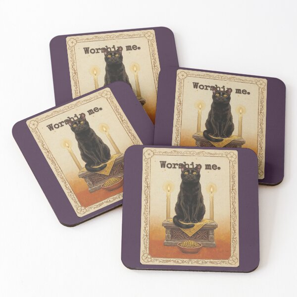 Item preview, Hierophant Tarot Cat Worship Me Altar Painterly Witchy Tee designed and sold by BLACKCAT-COVEN.