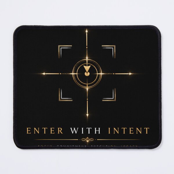 Item preview, Enter With Intent – Precision Trading Mindset Design designed and sold by PatysArt.