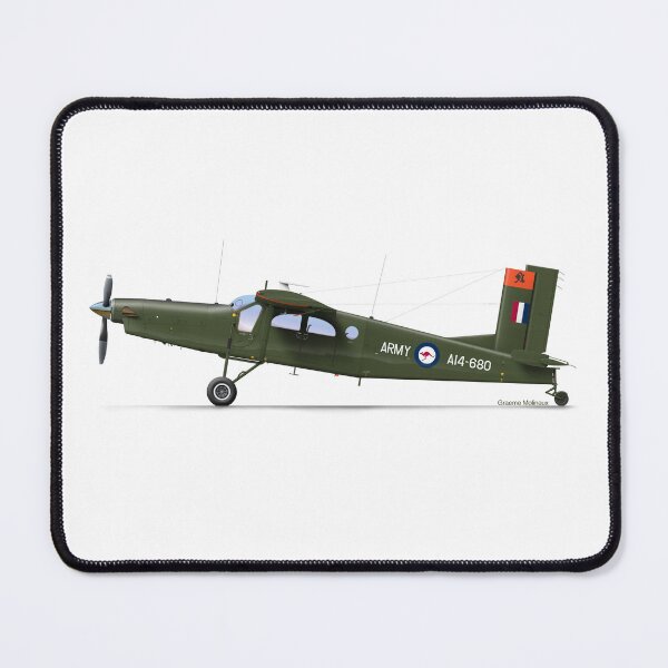 Item preview, PILATUS PC-6 PORTER A14-680 ARMY GREEN  designed and sold by Grubby Fingers Aircraft Illustration.