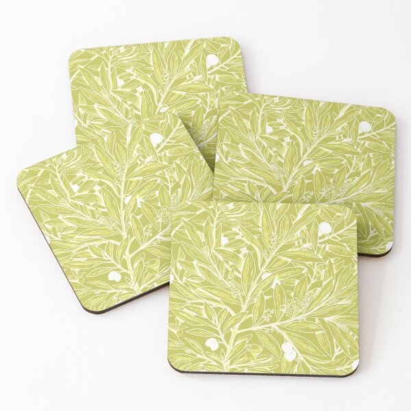 Item preview, Olive tree pattern and light green and yellow olives designed and sold by anaislalovi.