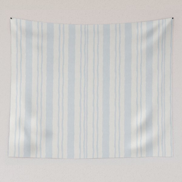 Item preview, Watercolor Coastal Blue Stripe Seamless Pattern Print designed and sold by GASCE Studio.