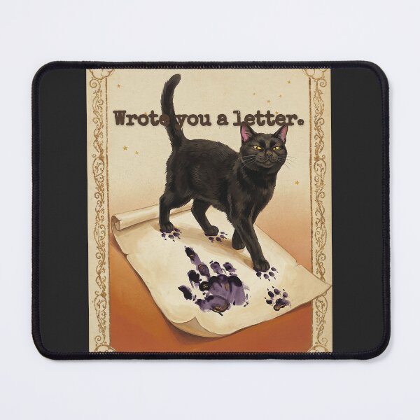 Item preview, Cottagecore Witch Cat Wrote You A Letter Vintage Tarot Tee designed and sold by BLACKCAT-COVEN.