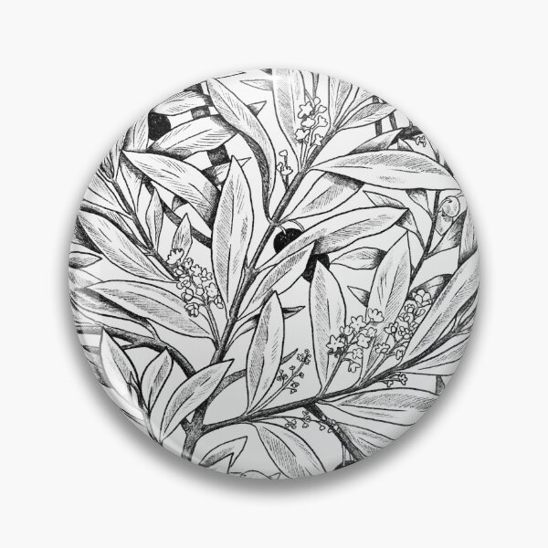 Item preview, Black and white olive tree pattern designed and sold by anaislalovi.