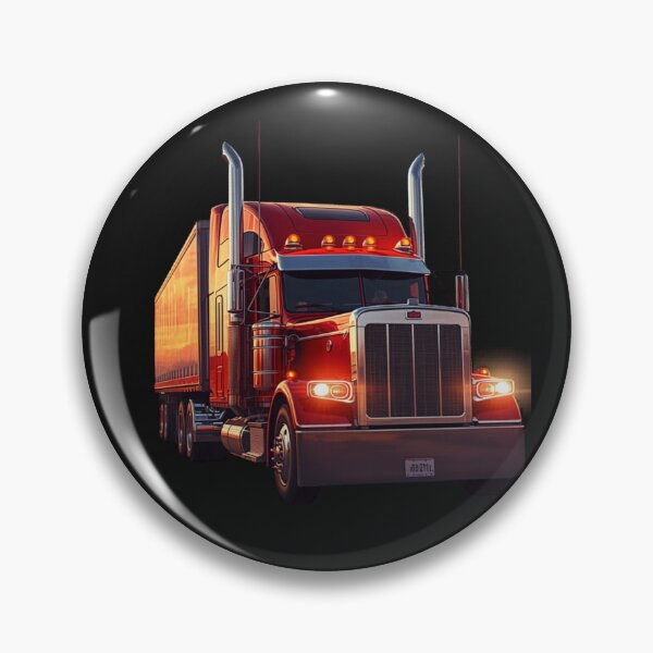 Item preview, American Long Haul Truck - Classic Red Semi Truck Design designed and sold by myfunnyshirt.