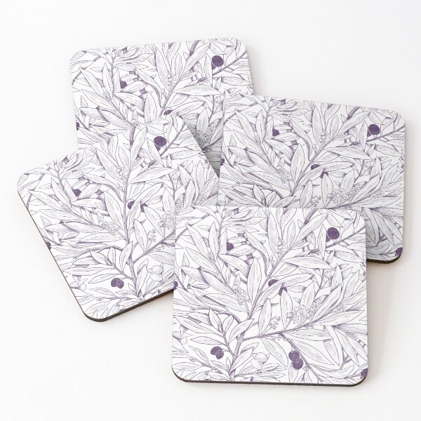 Item preview, Pattern of olive and white and purple olives designed and sold by anaislalovi.