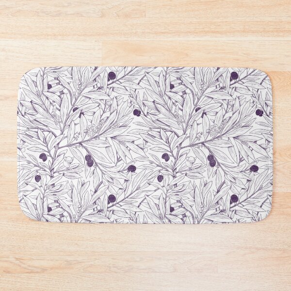 Item preview, Pattern of olive and white and purple olives designed and sold by anaislalovi.