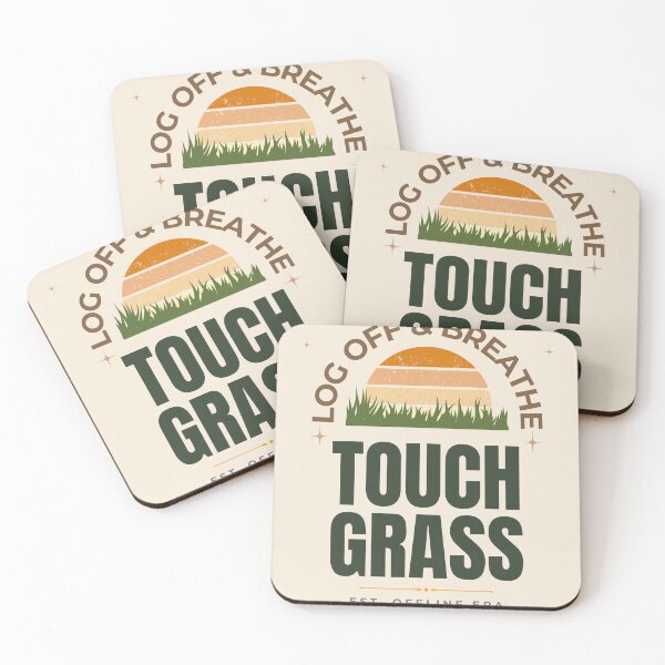 Item preview, Touch Grass Cozy Outdoor Vintage Style Artwork designed and sold by Uvclick.