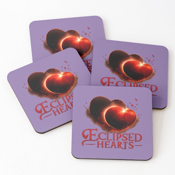Item preview, Eclipsed Hearts Cosmic Love Design, Romantic Eclipse Heart Art, Soulmate Couple Aesthetic Sticker designed and sold by JagrDesigns.