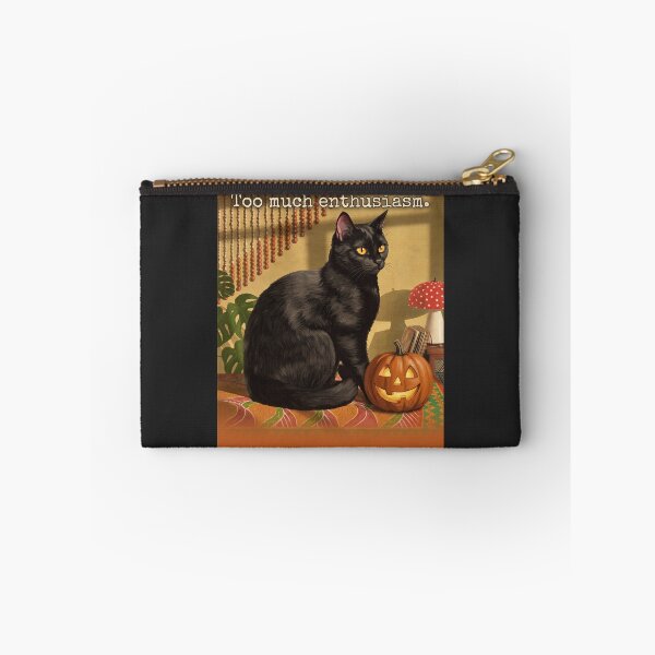 Item preview, Hippie Den Cat Too Much Enthusiasm Vintage Tarot Whimsigoth designed and sold by BLACKCAT-COVEN.