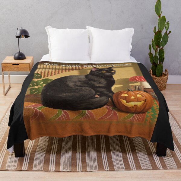 Item preview, Hippie Den Cat Too Much Enthusiasm Vintage Tarot Whimsigoth designed and sold by BLACKCAT-COVEN.