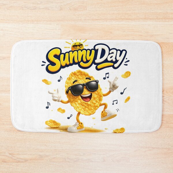 Item preview, Sunny Day – Dancing Cornflakes with Sunglasses | Funny Breakfast Cartoon designed and sold by Gletschie.