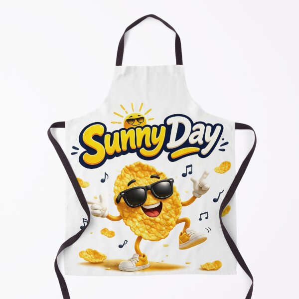Item preview, Sunny Day – Dancing Cornflakes with Sunglasses | Funny Breakfast Cartoon designed and sold by Gletschie.