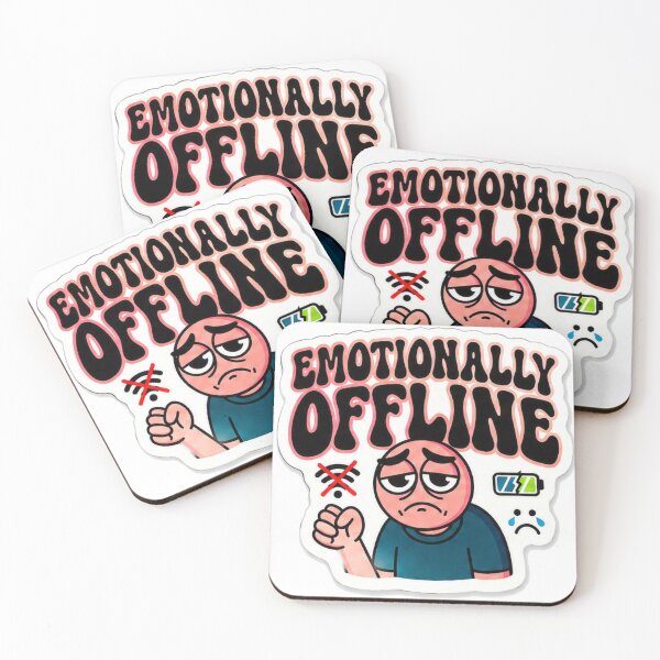 Artikelvorschau, Emotional offline, soziale Batterie schwach entworfen und verkauft von KawaiiGlobal.
