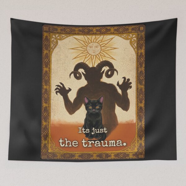 Item preview, Shadow Self Kitten Tarot Sun Cat Whimsigoth Dark Feminine designed and sold by BLACKCAT-COVEN.