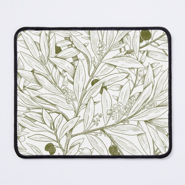 Item preview, White and green olive and olive pattern designed and sold by anaislalovi.