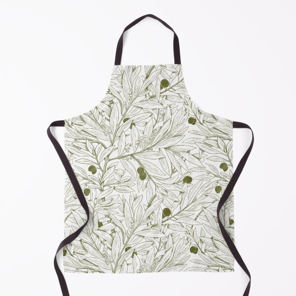 Item preview, White and green olive and olive pattern designed and sold by anaislalovi.