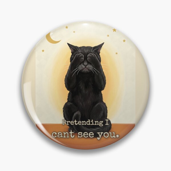Item preview, Introvert Cat Pretending I Cant See You Tarot Whimsigoth designed and sold by BLACKCAT-COVEN.