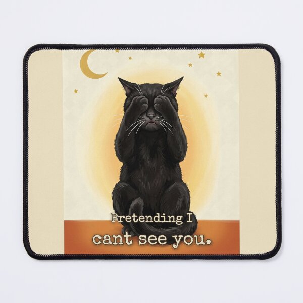 Item preview, Introvert Cat Pretending I Cant See You Tarot Whimsigoth designed and sold by BLACKCAT-COVEN.