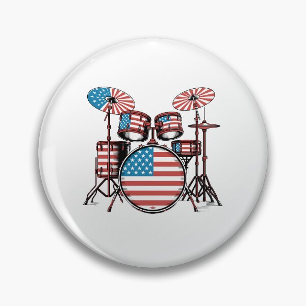 Item preview, American Flag Drum Set designed and sold by jkrphoto.