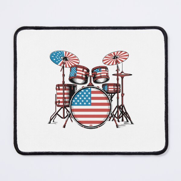 Item preview, American Flag Drum Set designed and sold by jkrphoto.