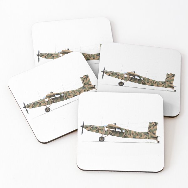 Item preview, PILATUS PC-6 PORTER A14-687 ARMY CAMO designed and sold by Grubby Fingers Aircraft Illustration.