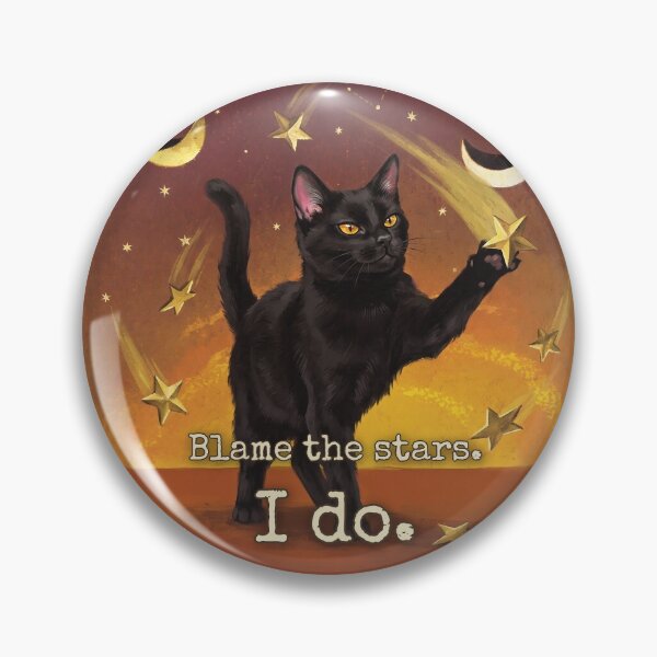 Item preview, The Star Tarot Cat Blame The Stars I Do Mercury Retrograde designed and sold by BLACKCAT-COVEN.