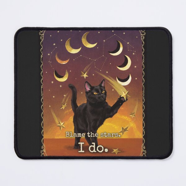 Item preview, The Star Tarot Cat Blame The Stars I Do Mercury Retrograde designed and sold by BLACKCAT-COVEN.