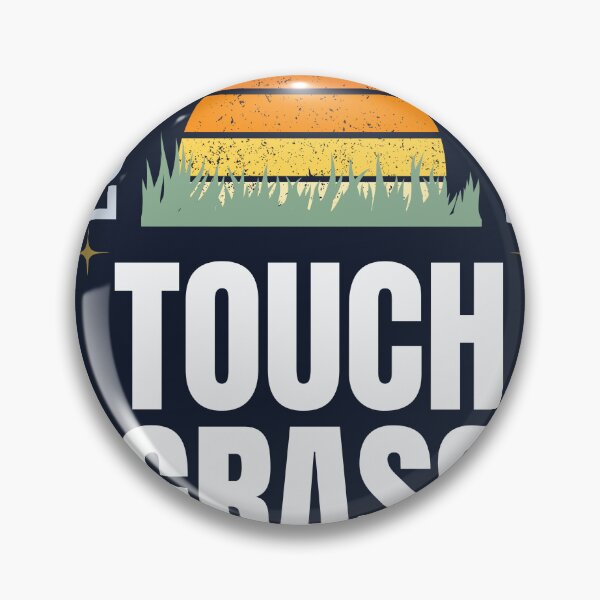 Item preview, Touch Grass Retro Internet Humor Design designed and sold by Uvclick.