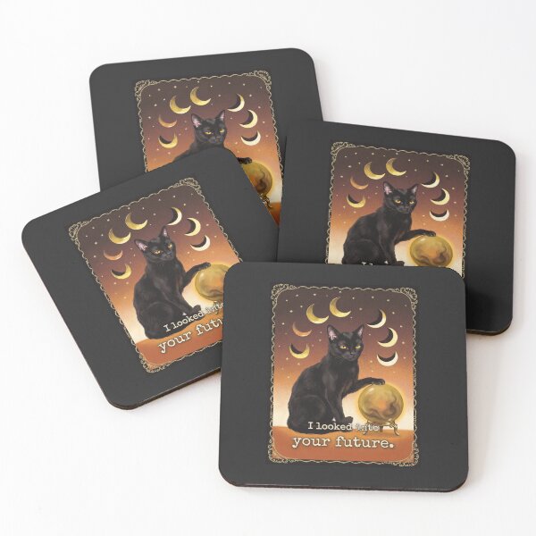 Item preview, High Priestess Tarot Cat I Looked Into Your Future Nope designed and sold by BLACKCAT-COVEN.