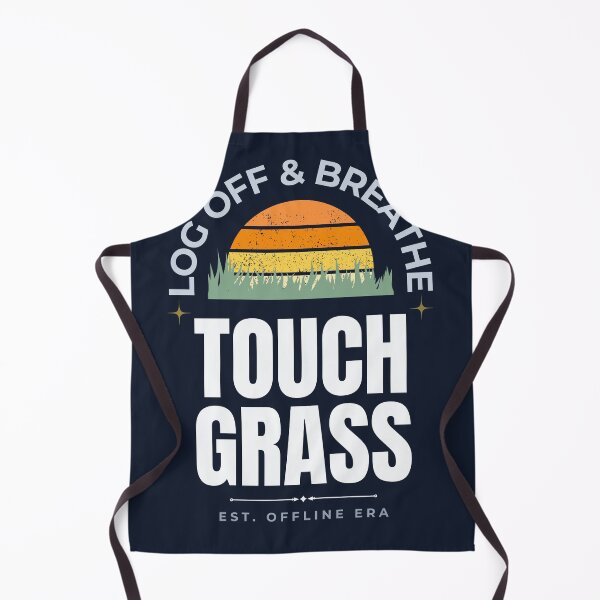 Item preview, Touch Grass Retro Internet Humor Design designed and sold by Uvclick.