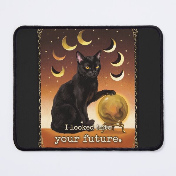 Item preview, High Priestess Tarot Cat I Looked Into Your Future Nope designed and sold by BLACKCAT-COVEN.