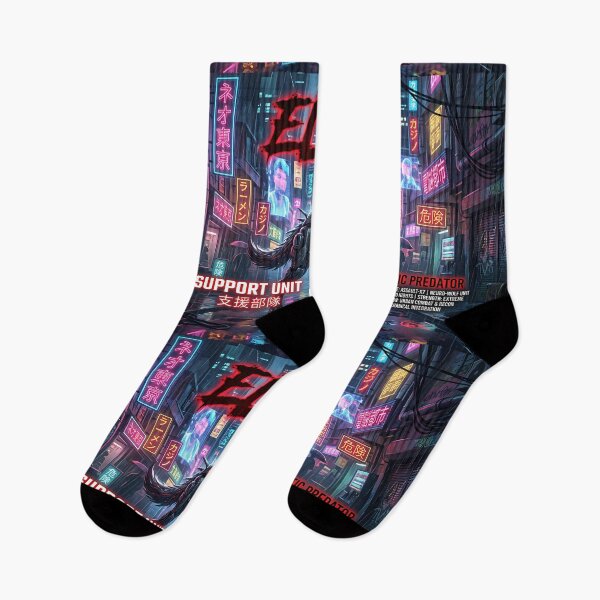 Item preview,  Neon Wolf Hunt: Cyberpunk Blood Wolf of Neo Tokyo designed and sold by Neo Tokio.