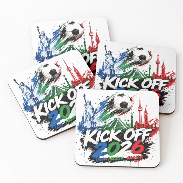 Item preview, Kick Off 2026 USA Mexico Canada Soccer Graphic designed and sold by emaga.