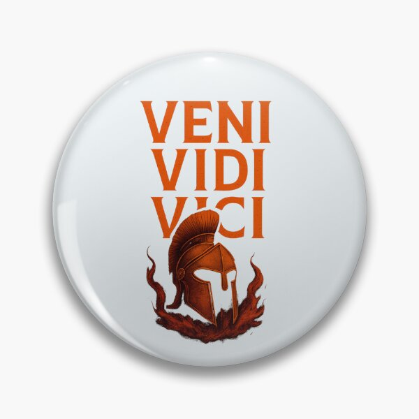 Item preview, Veni Vidi Vici Spartan Helmet with Fire Julius Caesar Roman Warrior designed and sold by Supergrafix07.