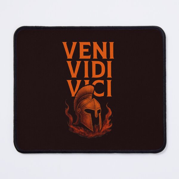 Item preview, Veni Vidi Vici Spartan Helmet with Fire Julius Caesar Roman Warrior designed and sold by Supergrafix07.