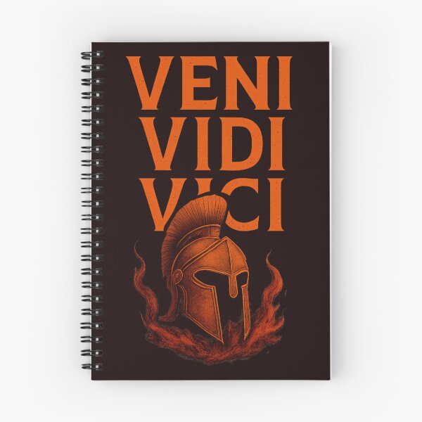 Item preview, Veni Vidi Vici Spartan Helmet with Fire Julius Caesar Roman Warrior designed and sold by Supergrafix07.