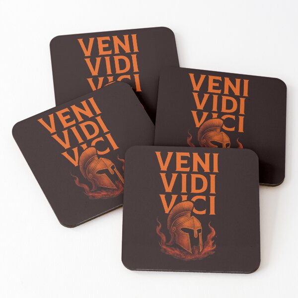 Item preview, Veni Vidi Vici Spartan Helmet with Fire Julius Caesar Roman Warrior designed and sold by Supergrafix07.