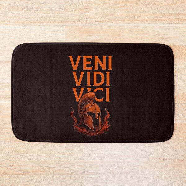 Artikelvorschau, Veni Vidi Vici Spartanischer Helm mit Feuer Julius Caesar Römischer Krieger entworfen und verkauft von Supergrafix07.