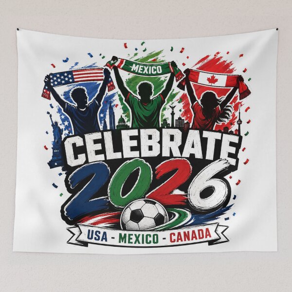 Item preview, Celebrate 2026 - USA Mexico Canada Soccer Fans designed and sold by Emaga Digital Studio.