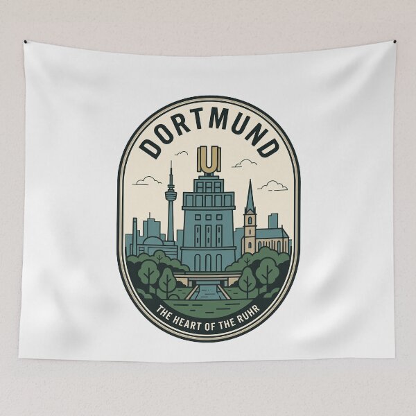 Item preview, Dortmund Germany Heart of the Ruhr Vintage Badge designed and sold by k3rstman1.
