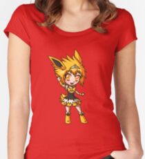 Jolteon Magical Girl Chibi Women's Fitted Scoop T-Shirt