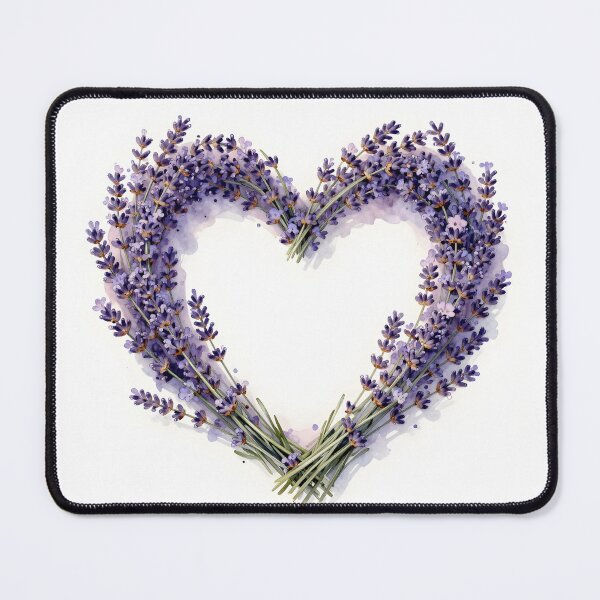 Item preview, Heart shaped lavender flowers wreath designed and sold by Ponted.