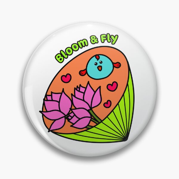 Item preview, Bloom & Fly – Cute Lotus Bird Inspirational Art designed and sold by EMILYVU22.