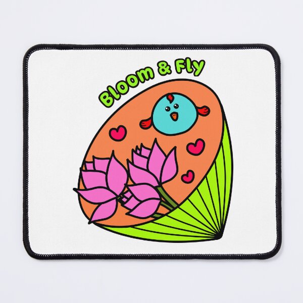 Item preview, Bloom & Fly – Cute Lotus Bird Inspirational Art designed and sold by EMILYVU22.