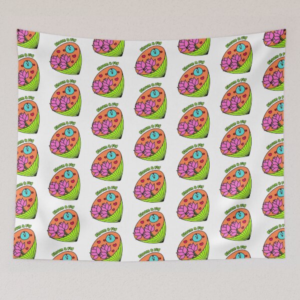 Item preview, Bloom & Fly – Cute Lotus Bird Inspirational Art designed and sold by EMILYVU22.