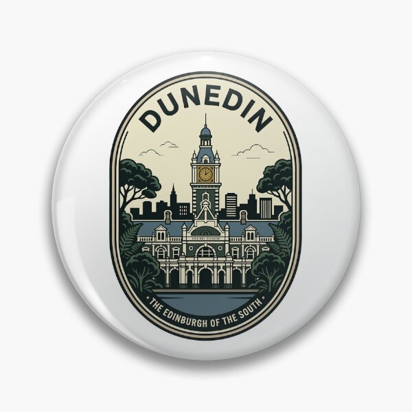 Item preview, Vintage Dunedin Railway Station Travel Badge designed and sold by k3rstman1.