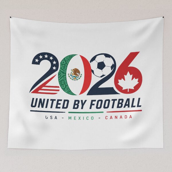 Item preview, United by Football 2026 Soccer Design designed and sold by emaga.
