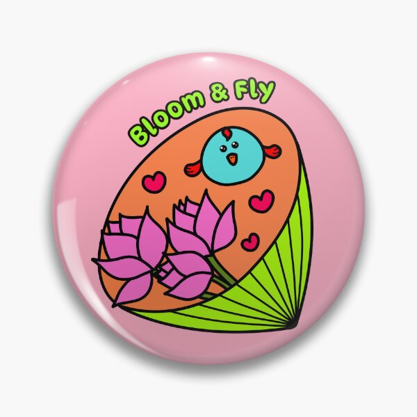 Item preview, Bloom & Fly – Cute Lotus Bird Inspirational Art designed and sold by EMILYVU22.